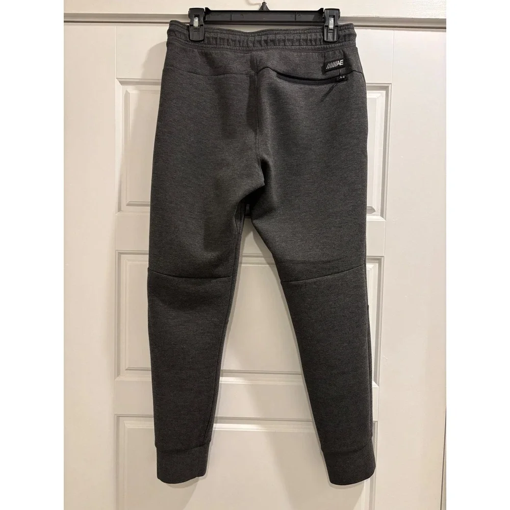American Eagle Mens Active Joggers Charcoal Gray Tapered Sweatpants Small